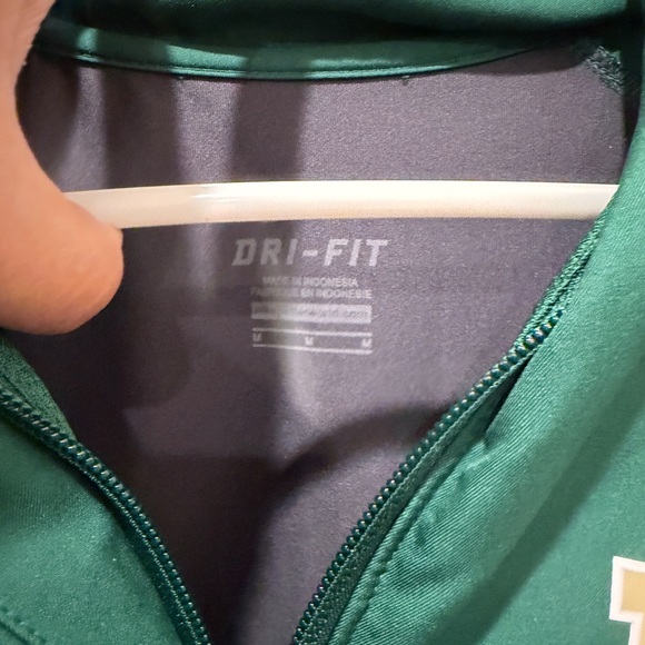 Nike Green Baylor 1/4 Zip Jacket Size medium dri fit - Picture 5 of 8